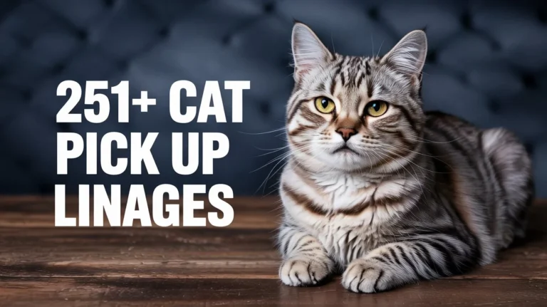 Cat Pick Up Lines