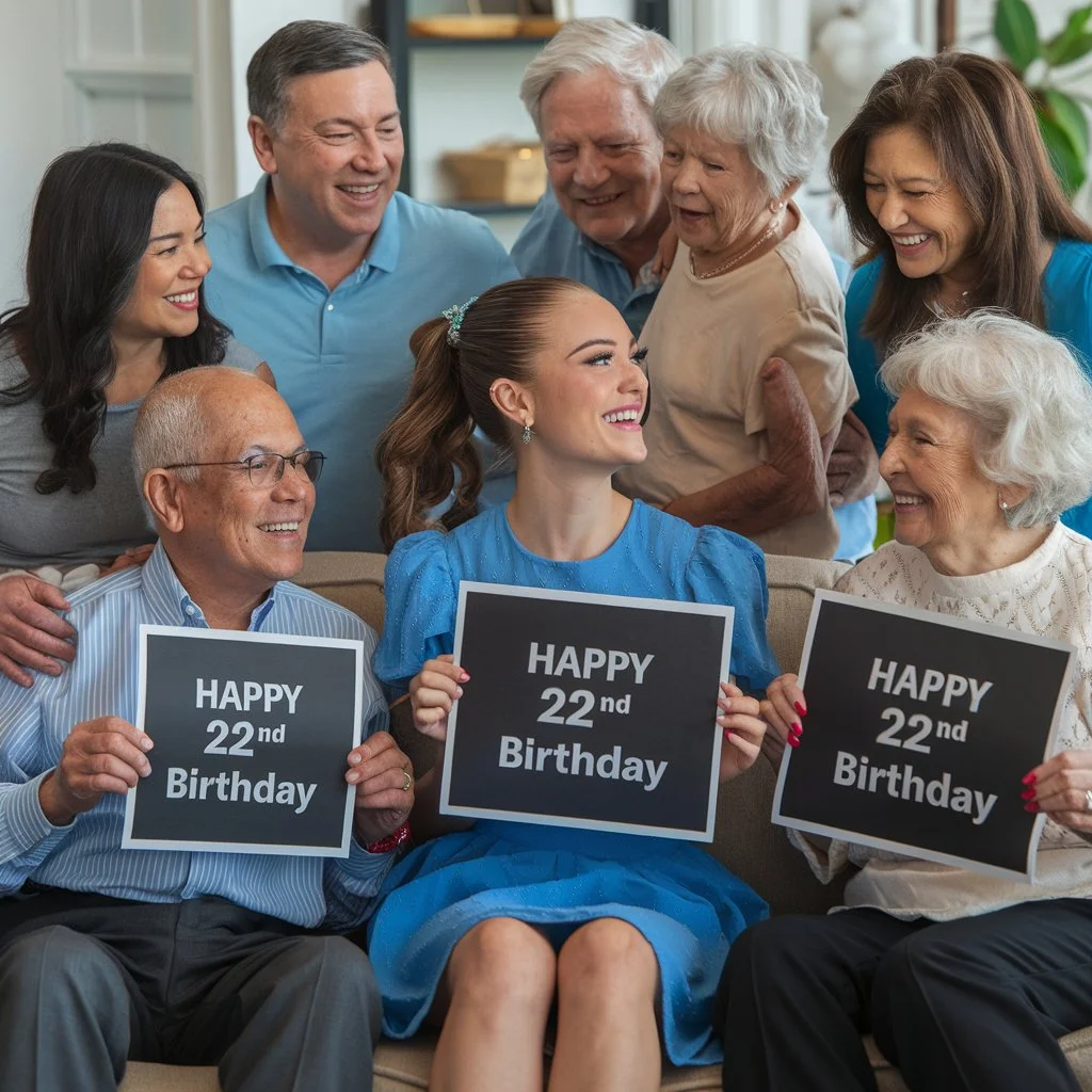 22nd Birthday Captions with Family