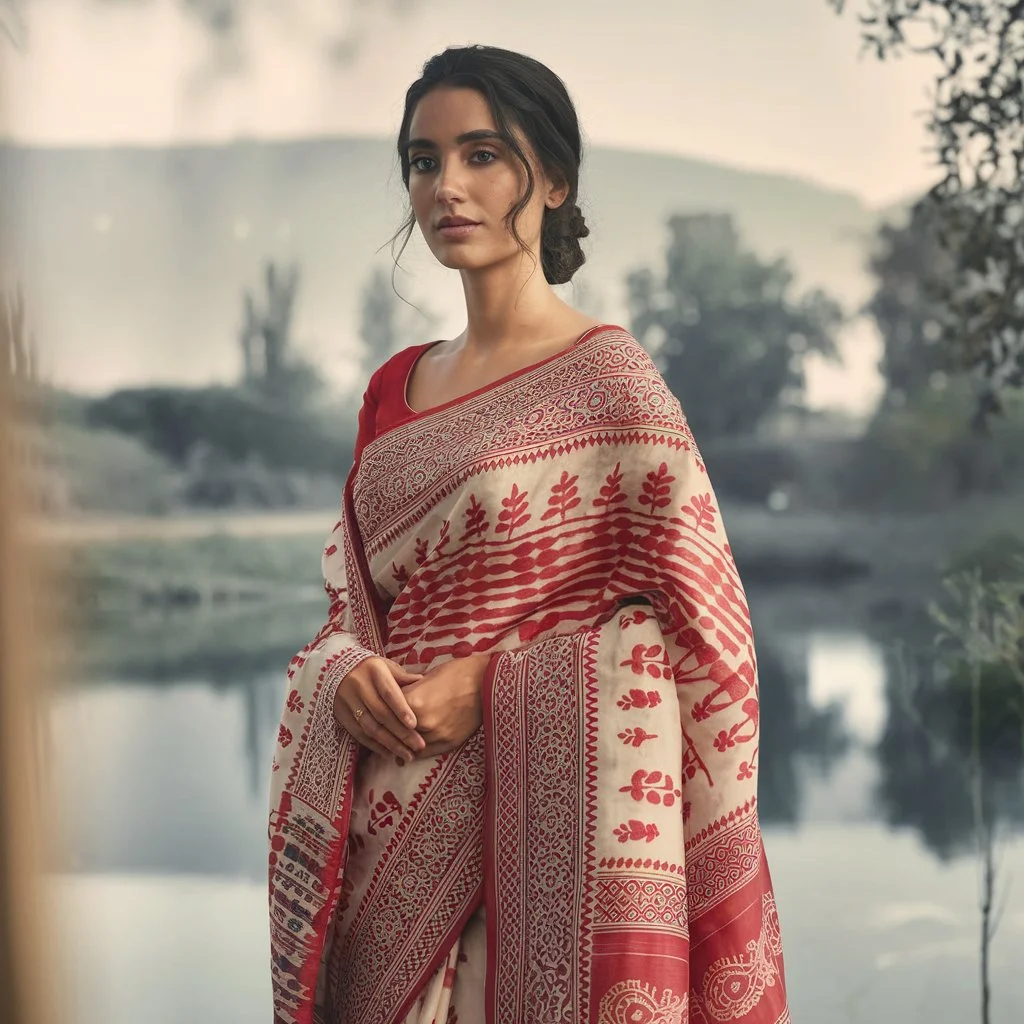 Bengali Saree Captions for Durga Puja & Beyond