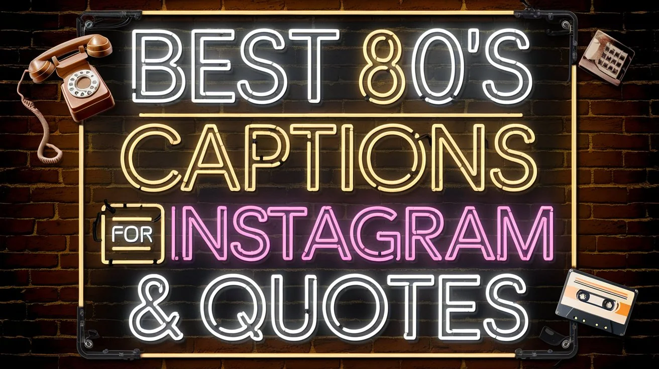 Best 80’s Captions For Instagram & Quotes