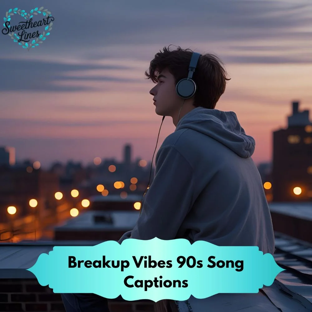 Breakup Vibes 90s Song Captions