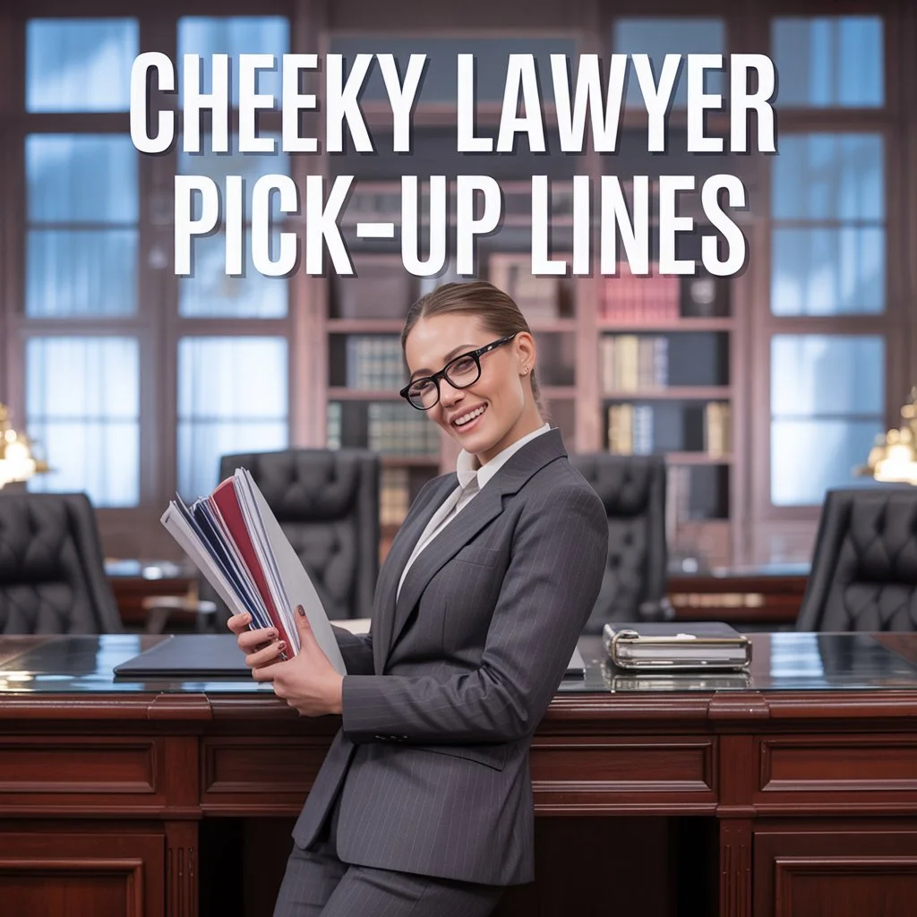 Cheeky Lawyer Pick-Up Lines