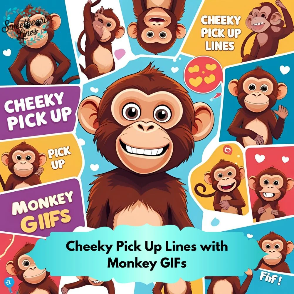Cheeky Pick Up Lines with Monkey GIFs
