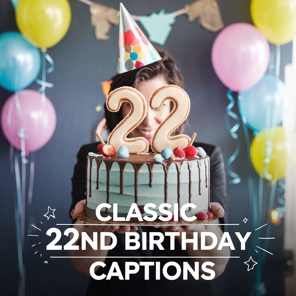 Classic 22nd Birthday Captions 