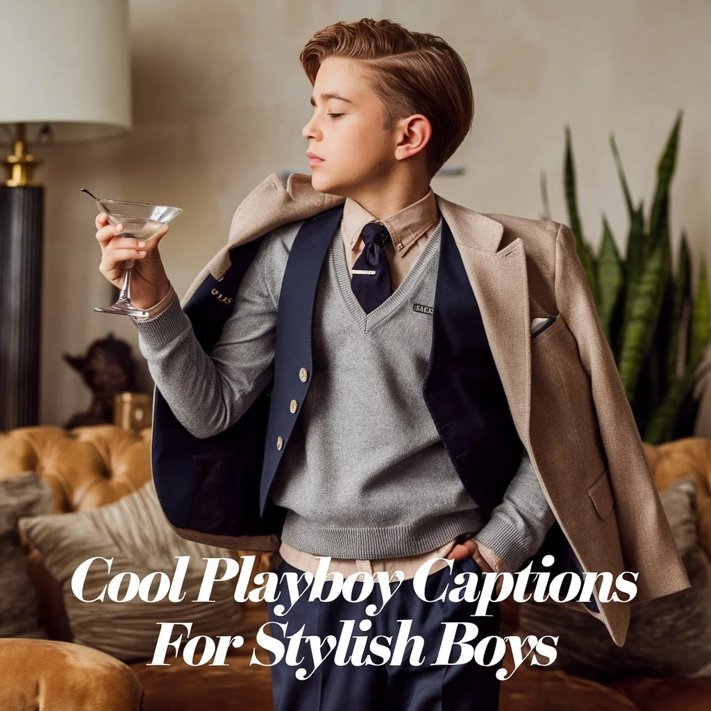 Cool Playboy Captions for Stylish Boys