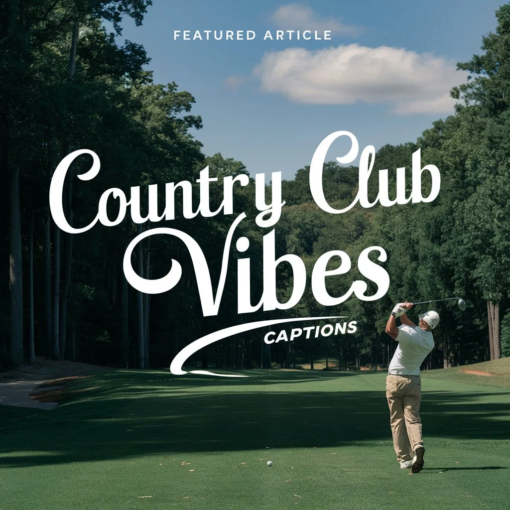 Country Club Vibes Captions