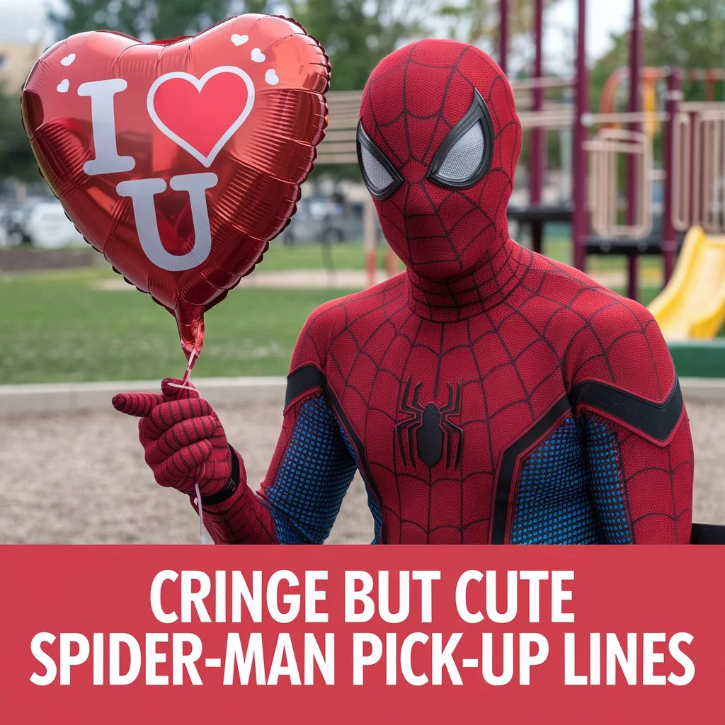 Cringe but Cute Spider-Man Pick-Up Lines