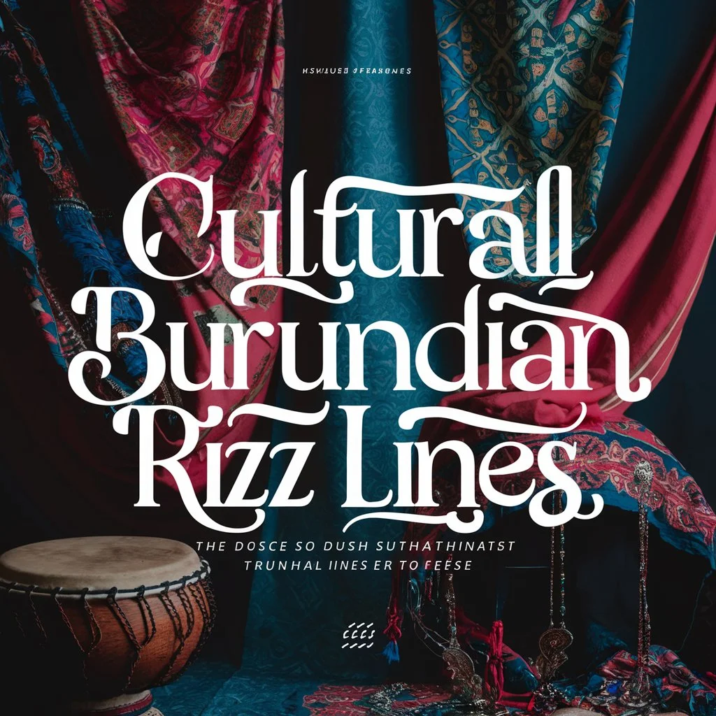 Cultural Burundian Rizz Lines