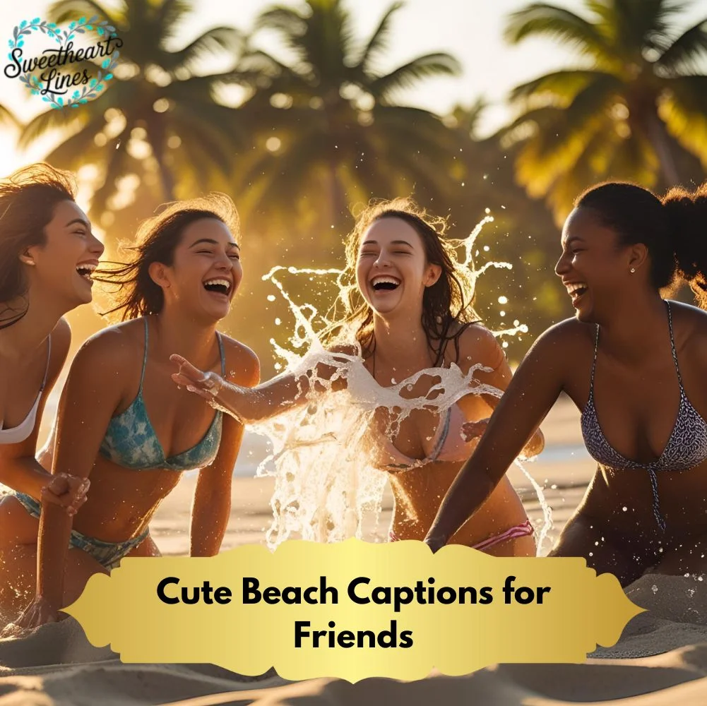 Cute Beach Captions for Friends