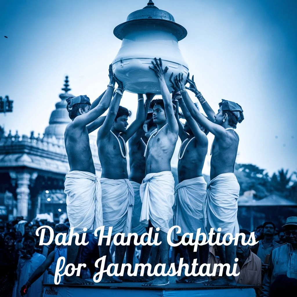 Dahi Handi Captions for Janmashtami