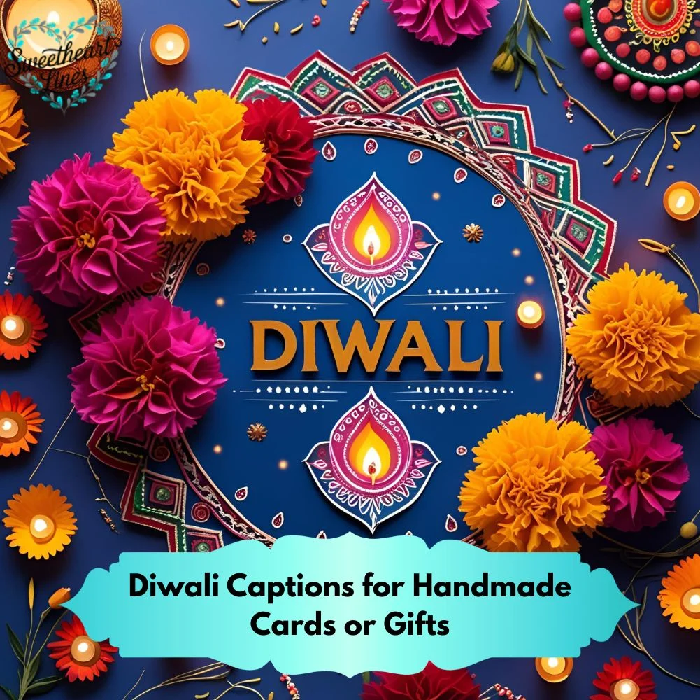 Diwali Captions for Handmade Cards or Gifts