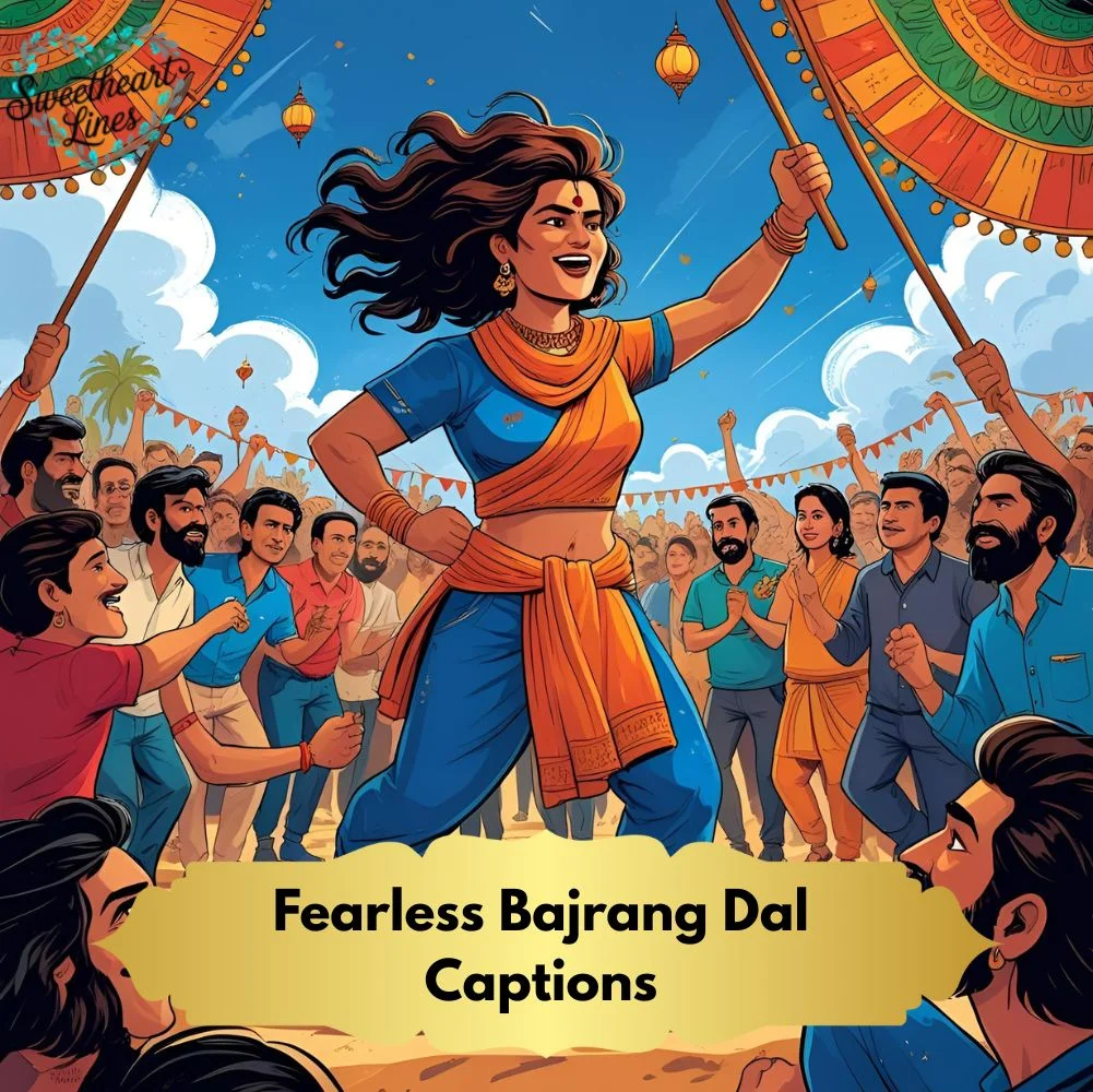 Fearless Bajrang Dal Captions