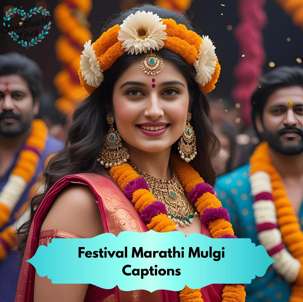 Festival Marathi Mulgi Captions