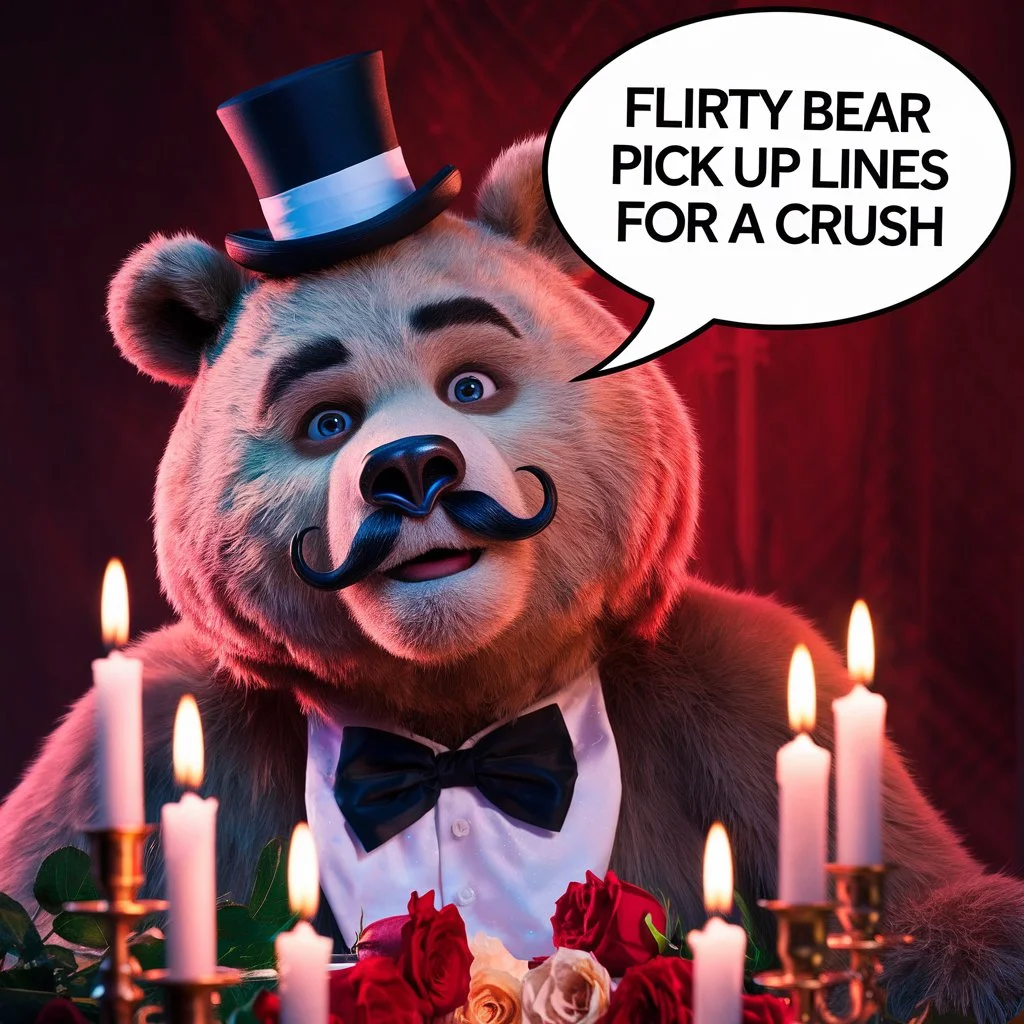 Flirty Bear Pick Up Lines for a Crush