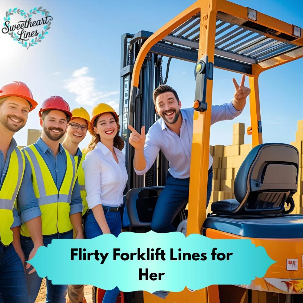 Flirty Forklift Lines for Her