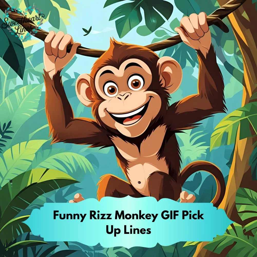 Funny Rizz Monkey GIF Pick Up Lines