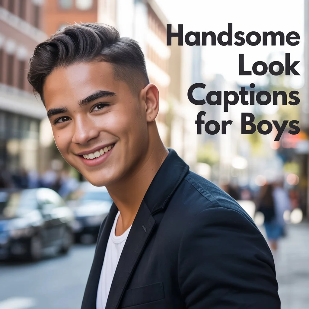 Handsome Look Captions for Boys