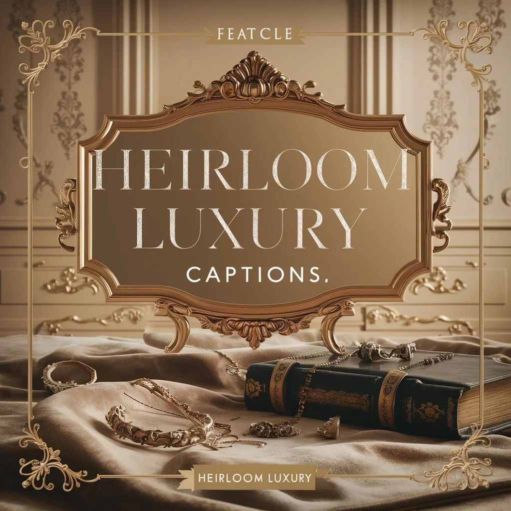 Heirloom Luxury Captions