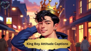 King Boy Attitude Captions