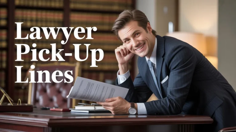 Lawyer Pick-Up Lines