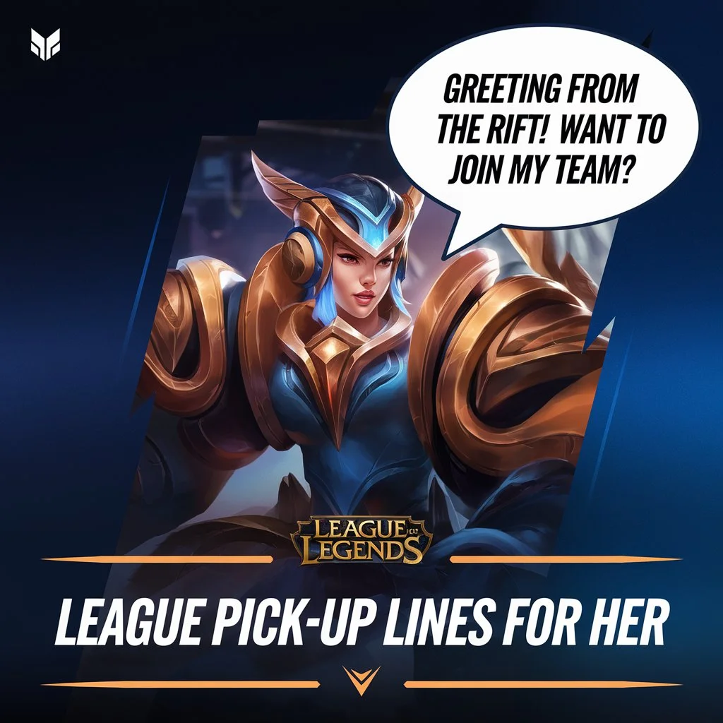 League Pick-Up Lines for Her