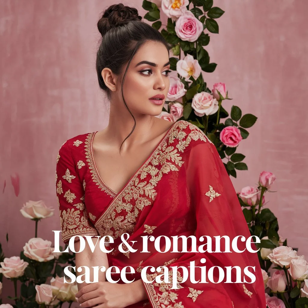 Love & Romance Saree Captions