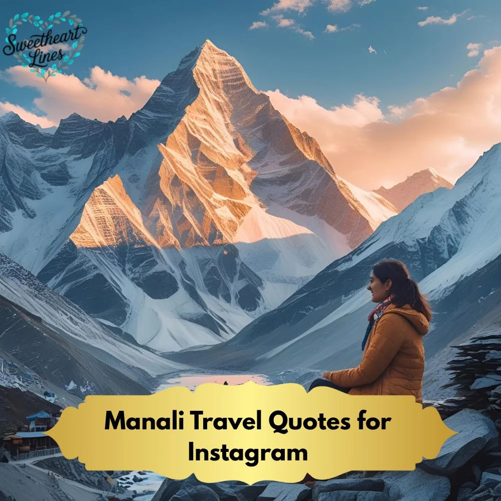 Manali Travel Quotes for Instagram