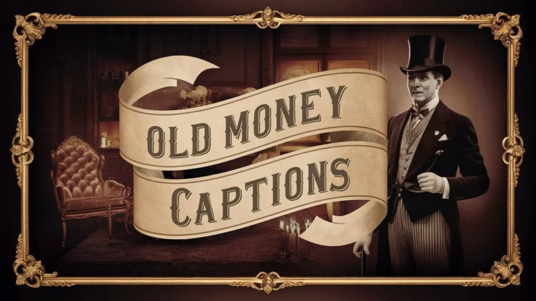 Old Money Captions