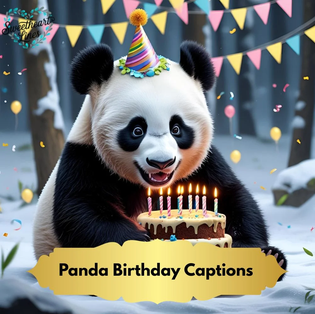 Panda Birthday Captions