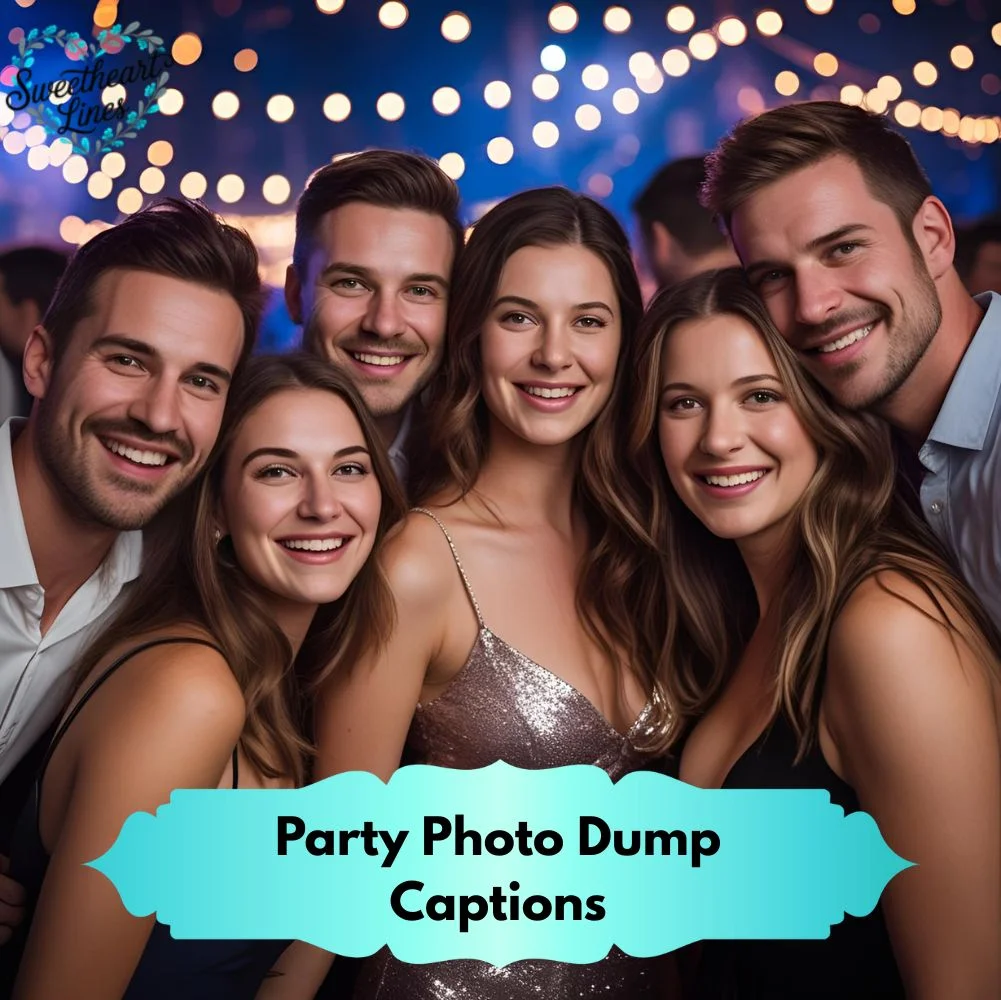 Party Photo Dump Captions