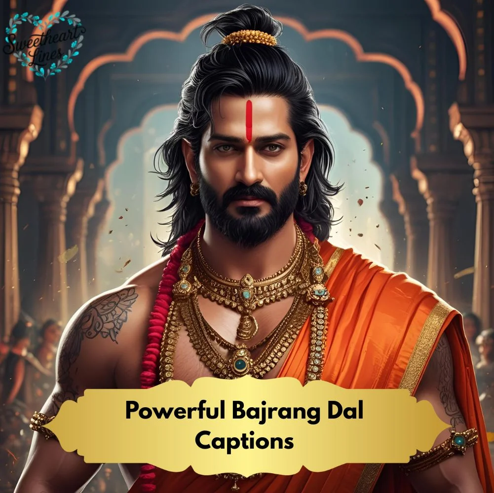 Powerful Bajrang Dal Captions