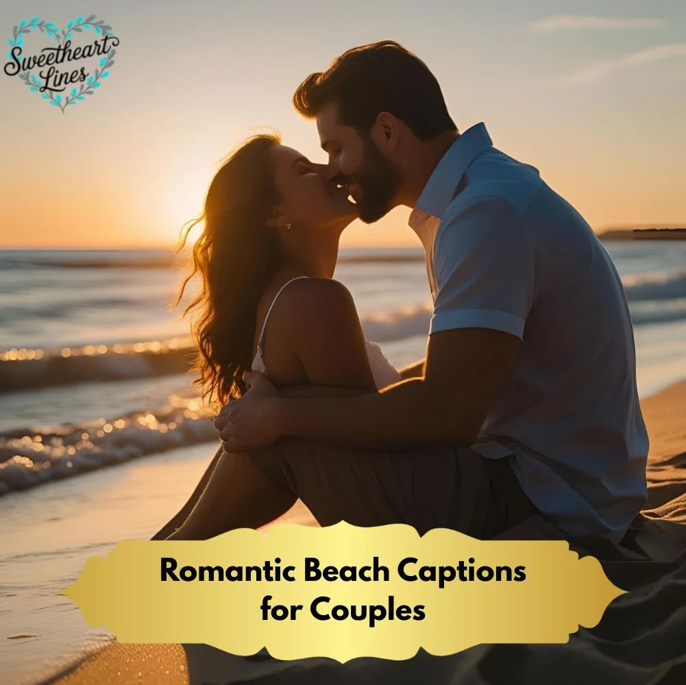 Romantic Beach Captions for Couples