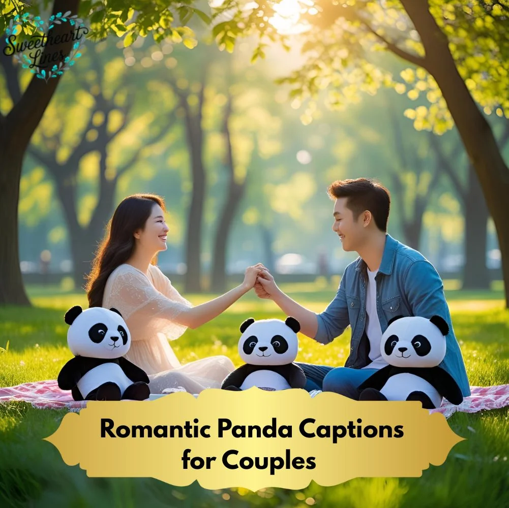 Romantic Panda Captions for Couples