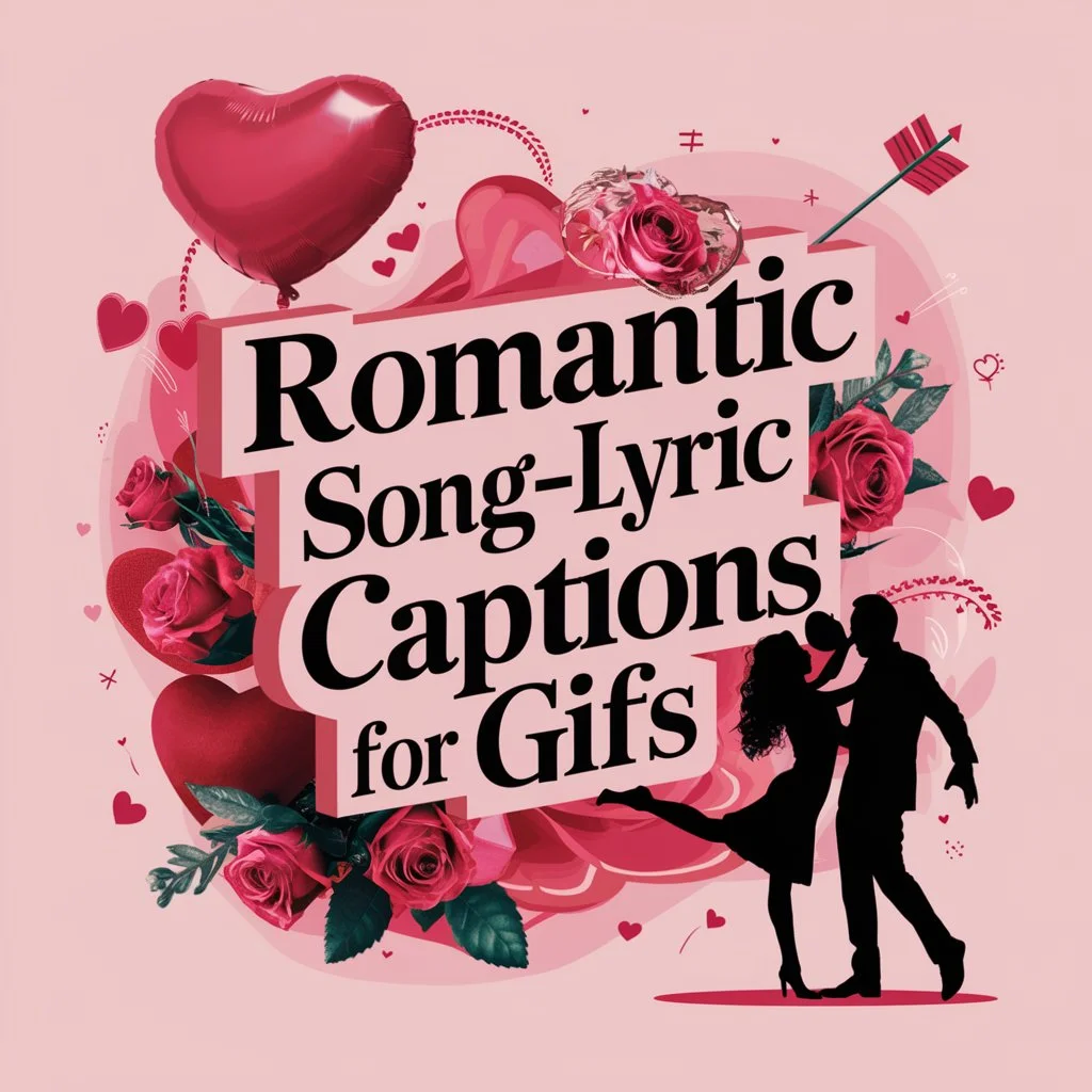 Romantic Song-Lyric Captions for GIFs