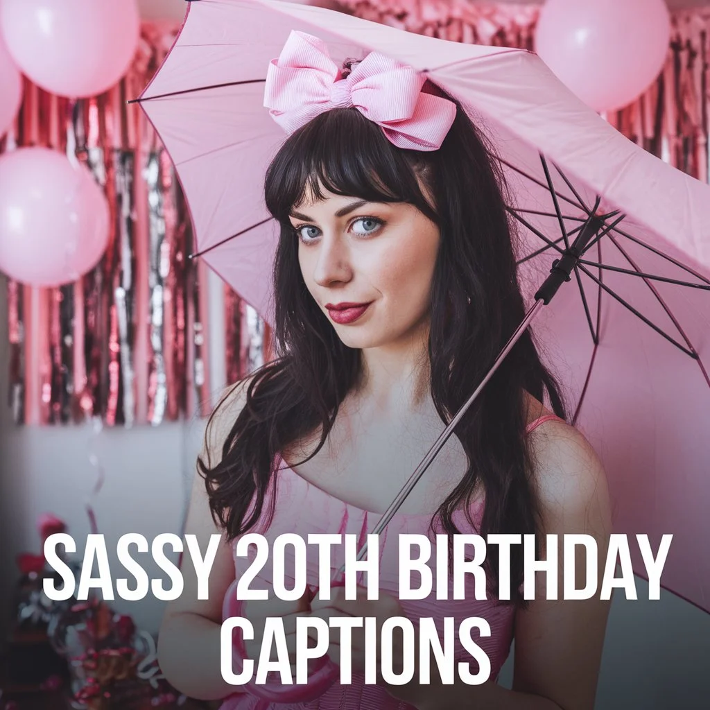 Sassy 20th Birthday Captions