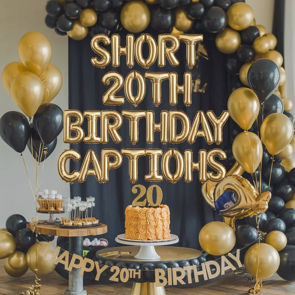 Short 20th Birthday Captions