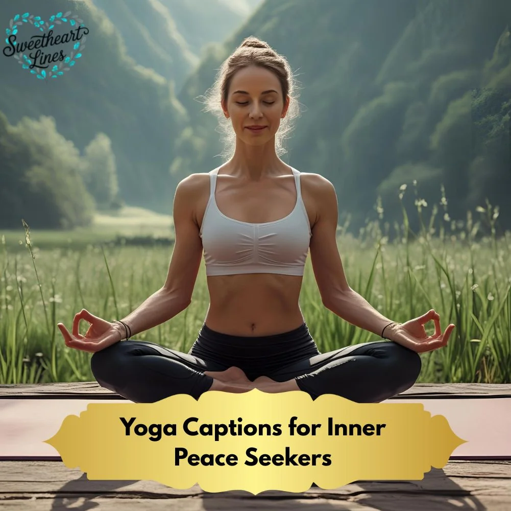 Yoga Captions for Inner Peace Seekers