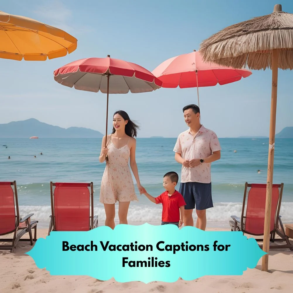 Beach Vacation Captions for Families