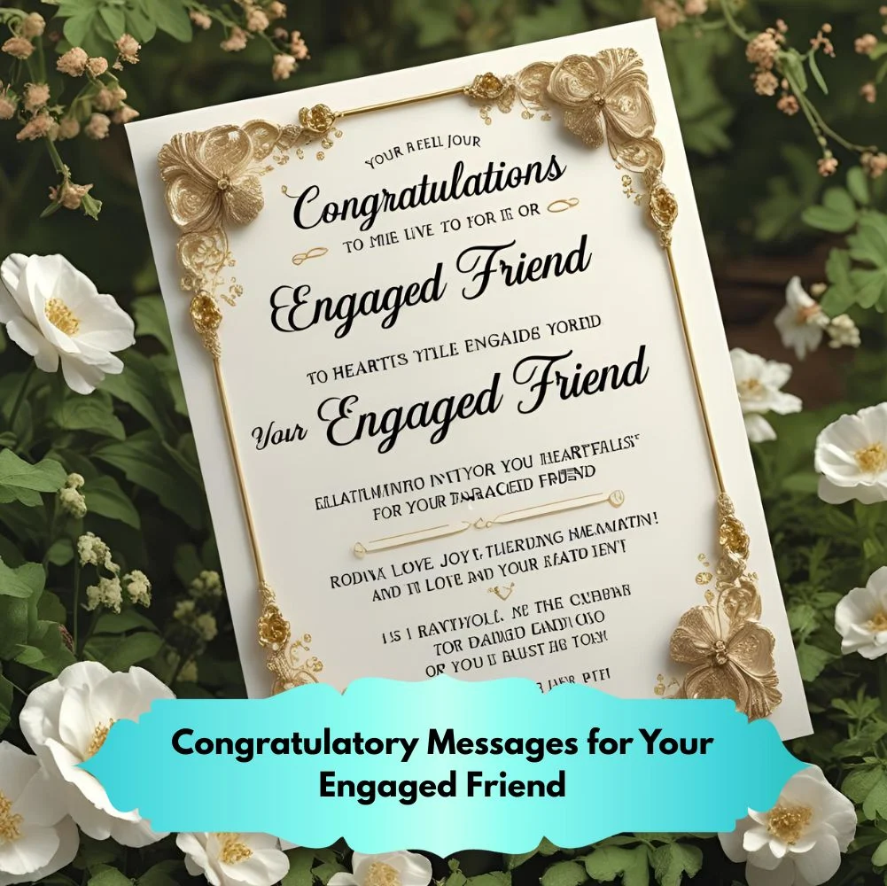 Congratulatory Messages for Your Engaged Friend