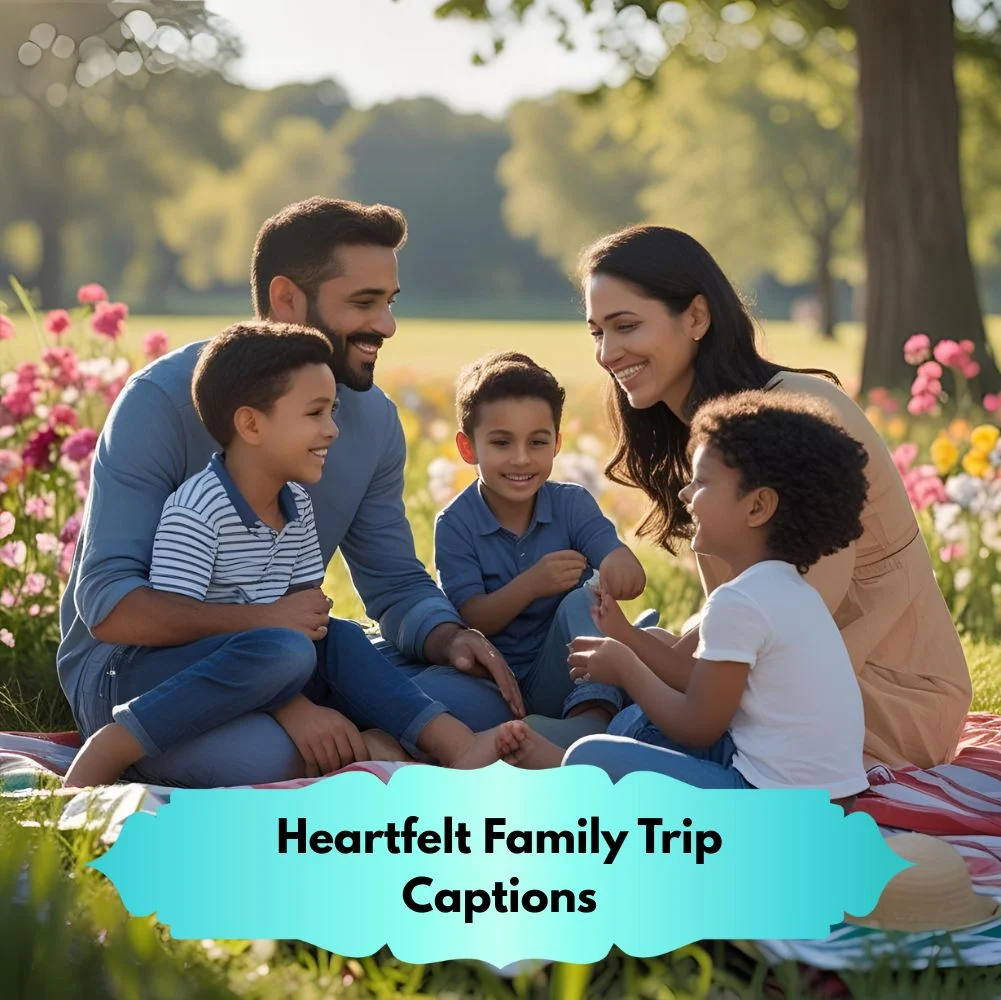 Heartfelt Family Trip Captions