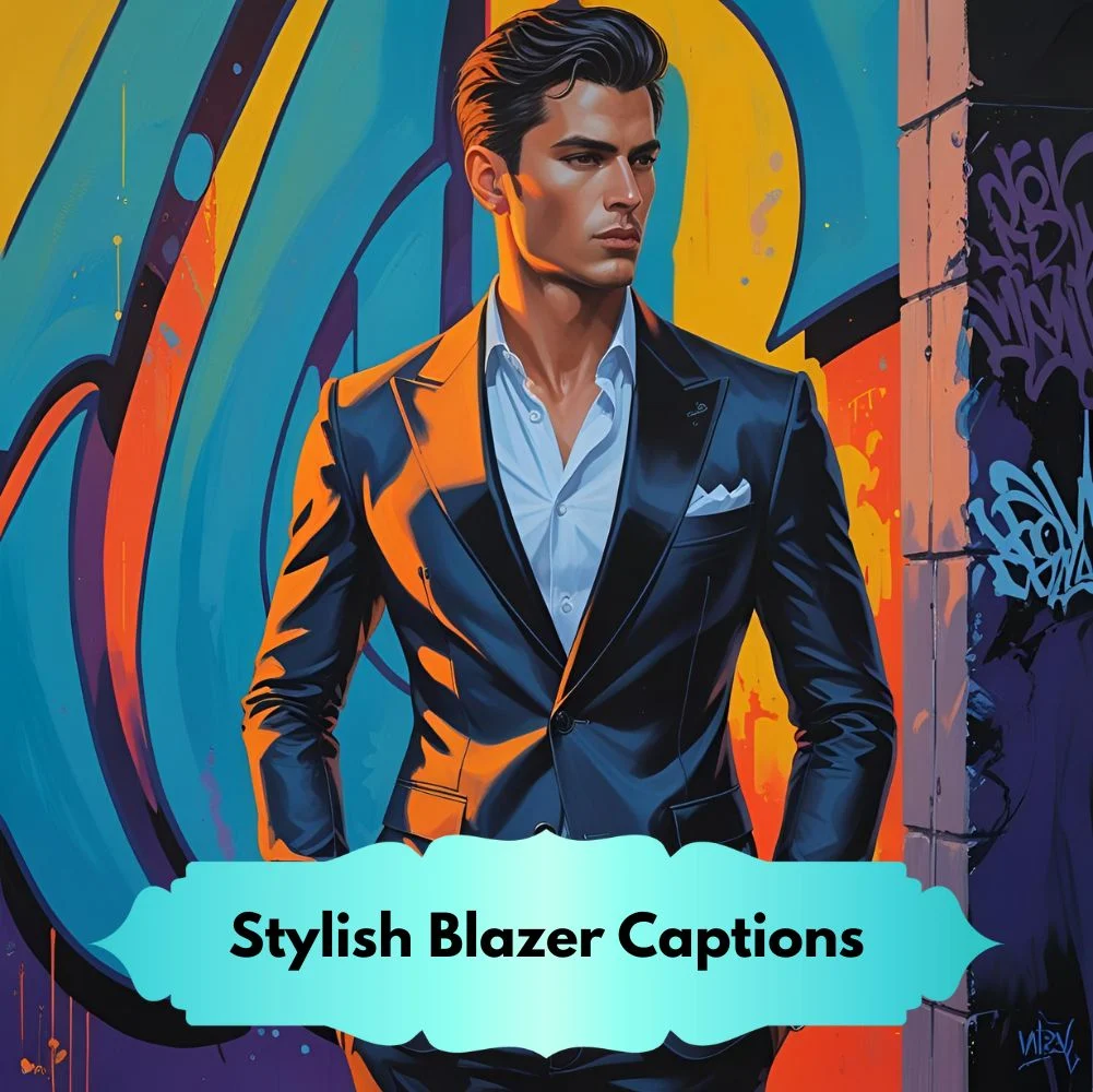Stylish Blazer Captions