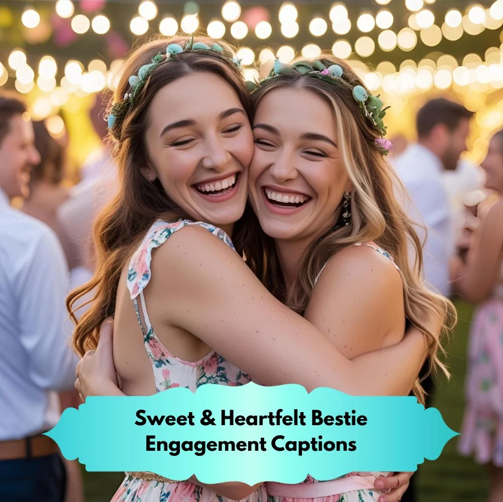Sweet & Heartfelt Bestie Engagement Captions