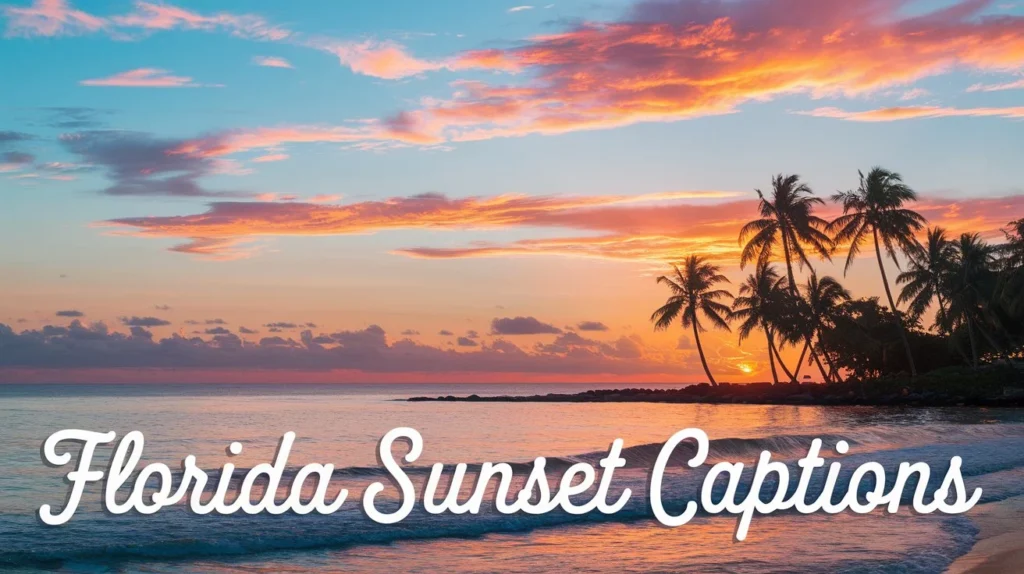 Florida Sunset Captions