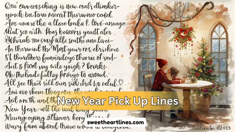 New Year Pick Up Lines